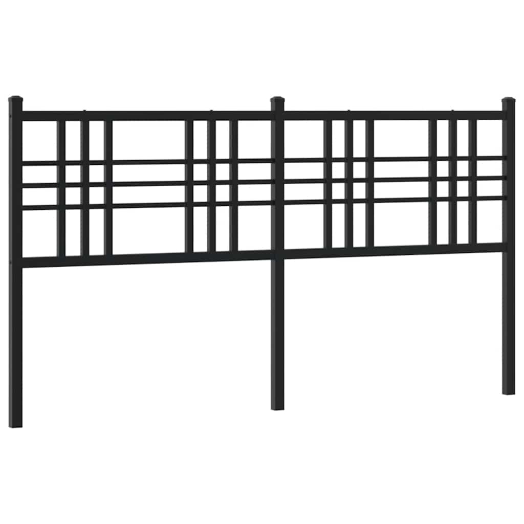 Testiera di Ricambio in Metallo Nero 160 cm