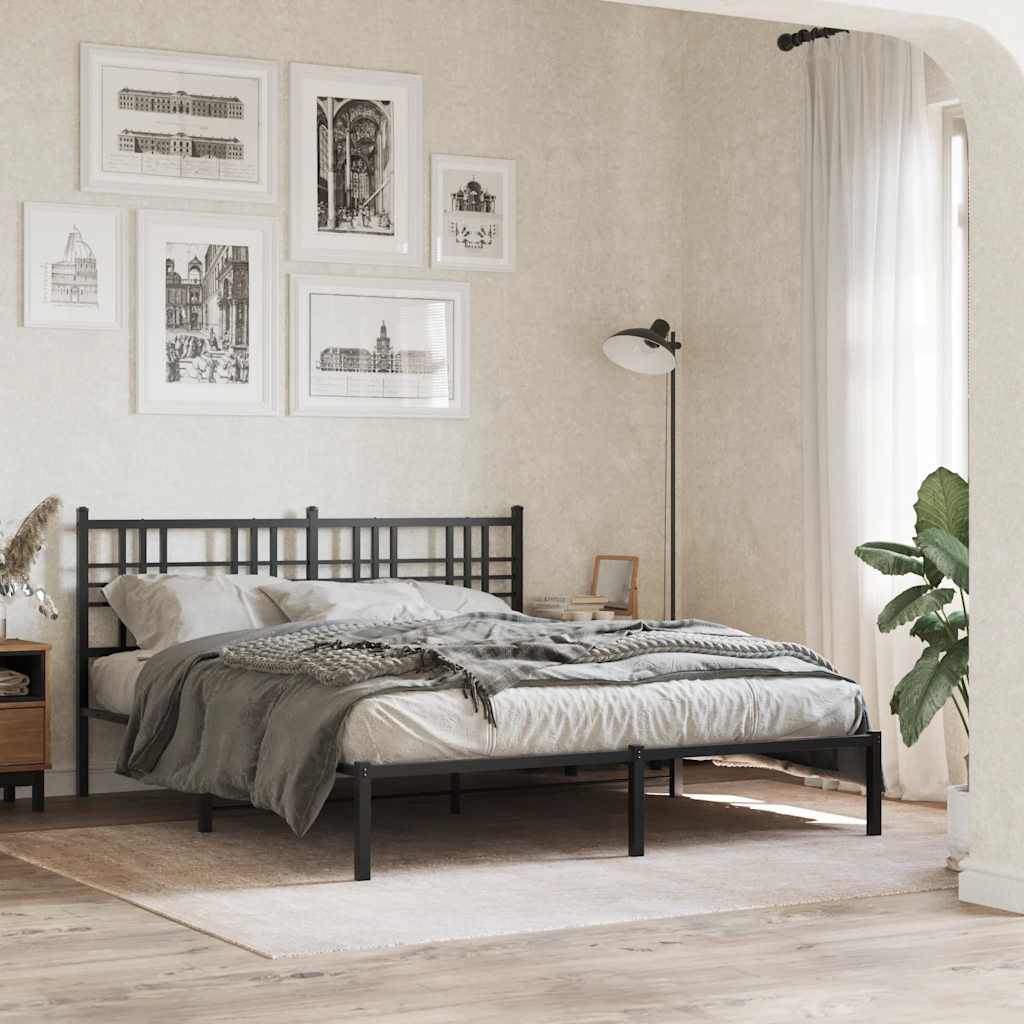 Testiera di Ricambio in Metallo Nero 160 cm