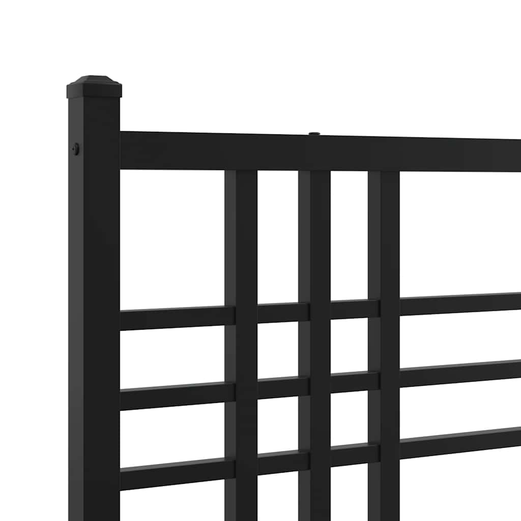 Testiera di Ricambio in Metallo Nero 160 cm
