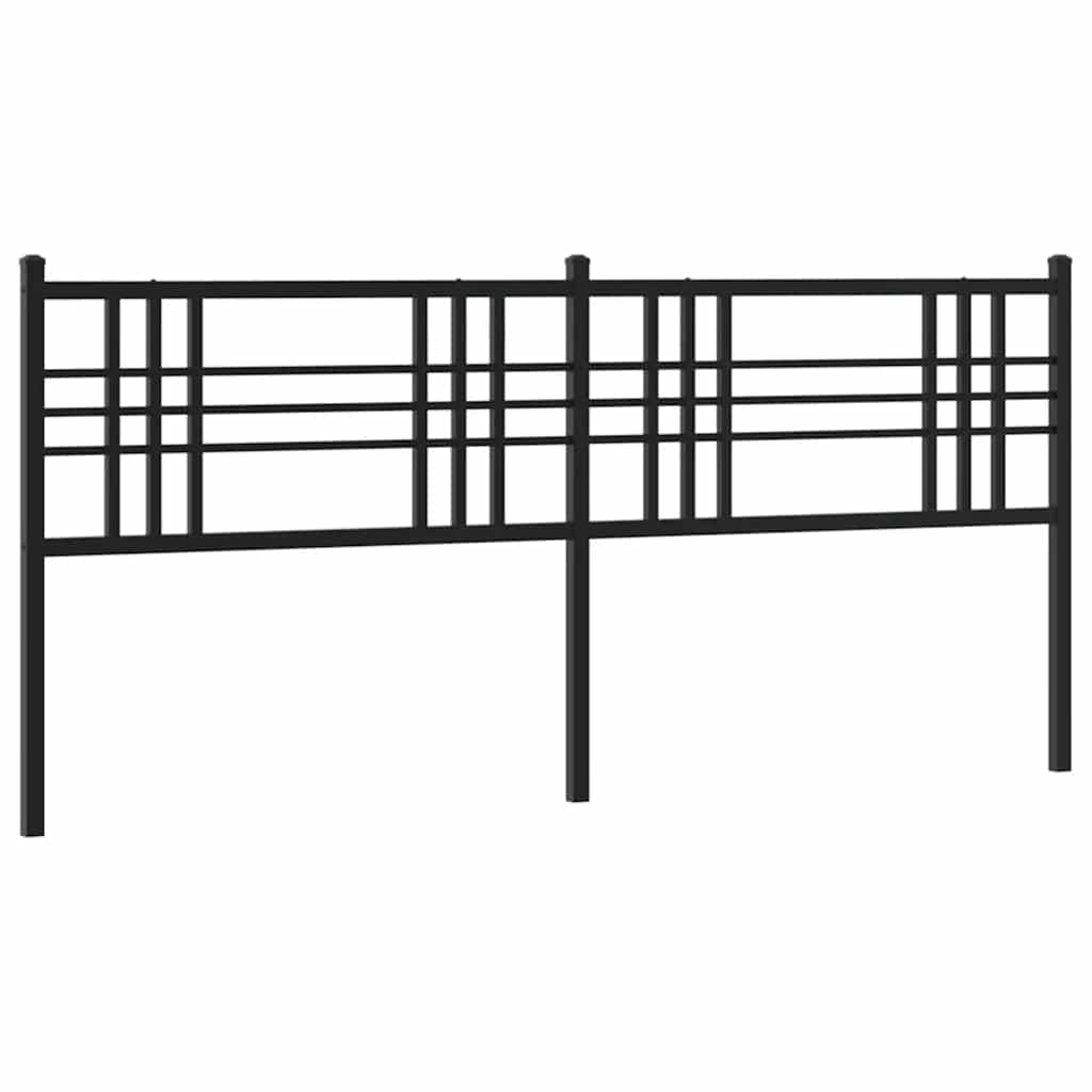 Testiera di Ricambio in Metallo Nero 180 cm