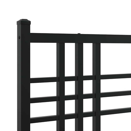 Testiera di Ricambio in Metallo Nero 180 cm