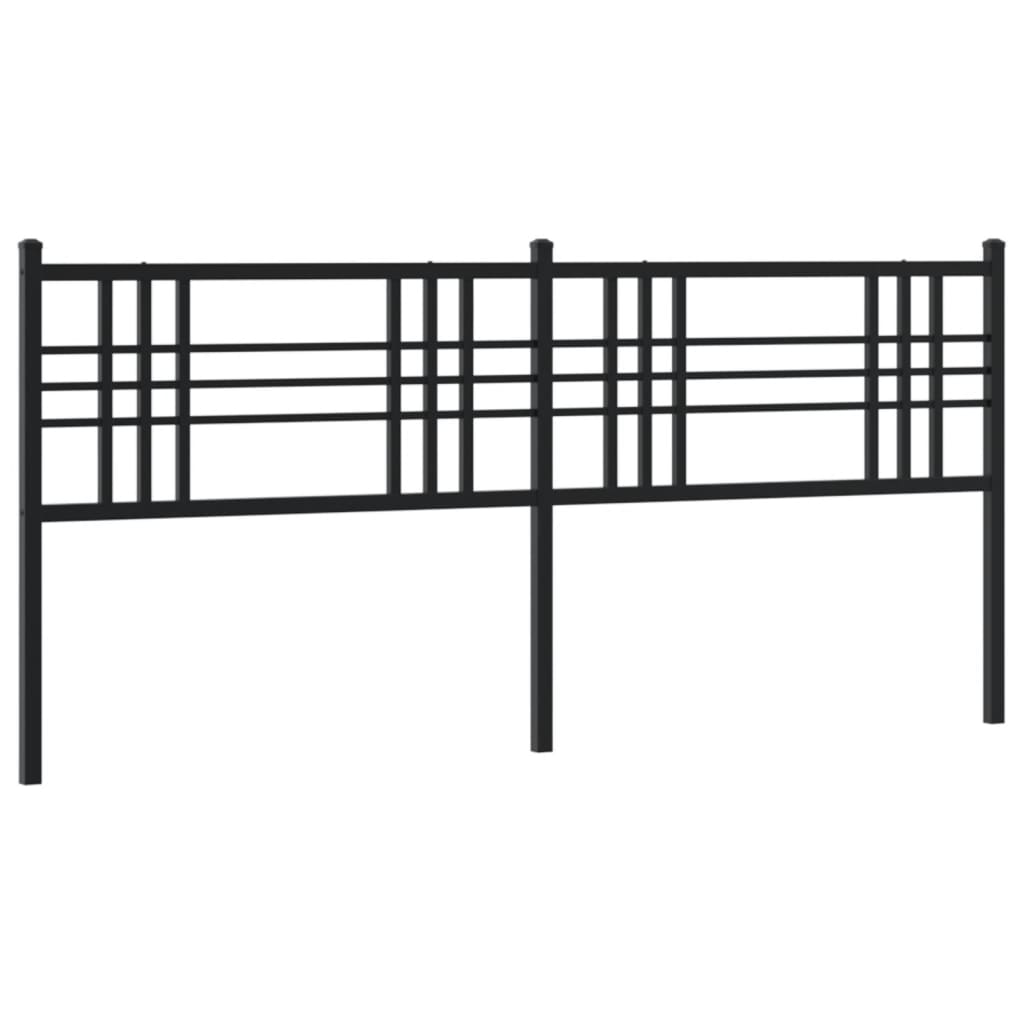 Testiera di Ricambio in Metallo Nero 193 cm