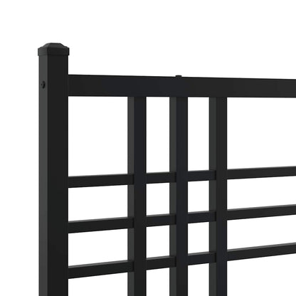 Testiera di Ricambio in Metallo Nero 200 cm