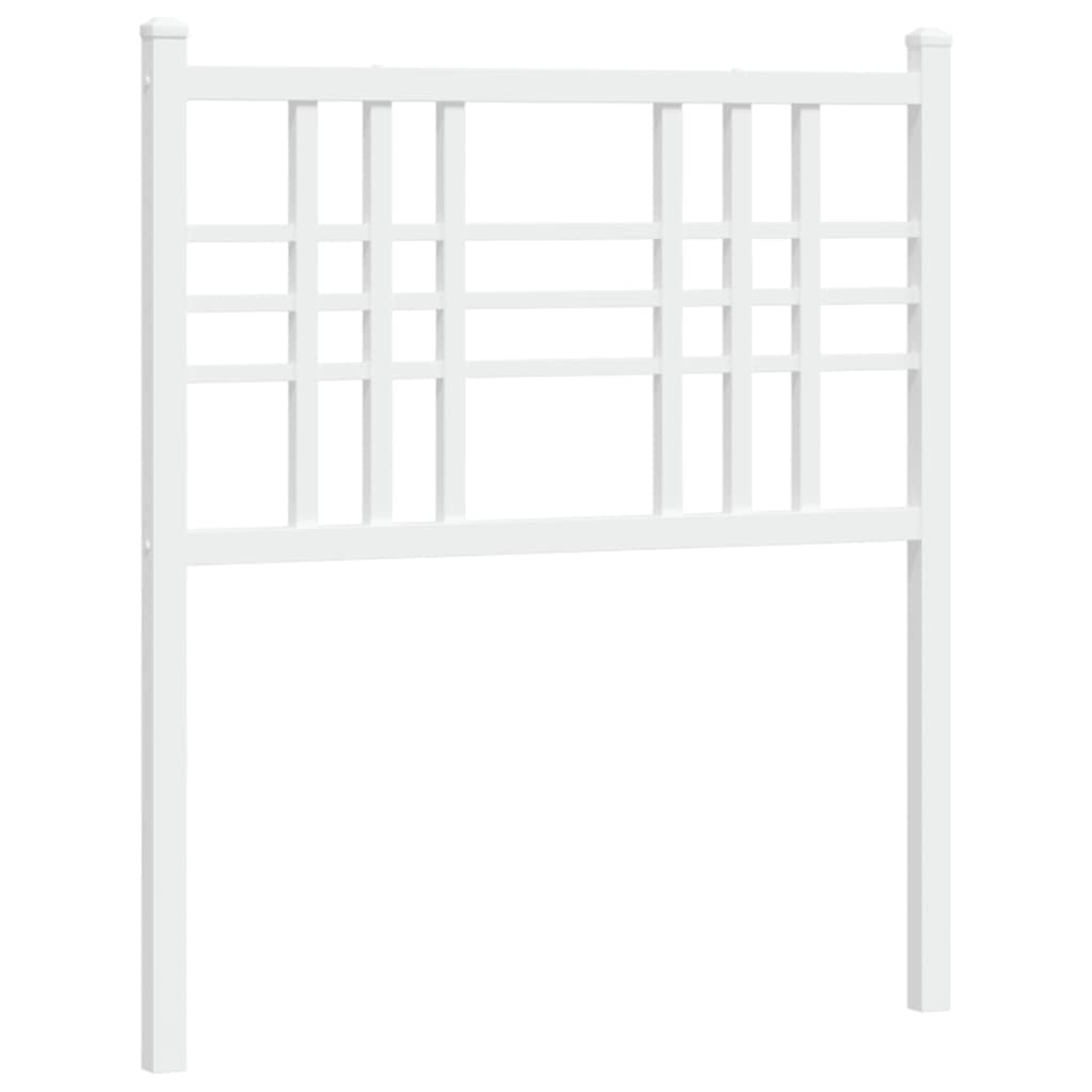 Testiera di Ricambio in Metallo Bianco 75 cm
