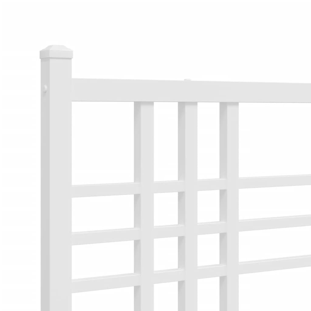 Testiera di Ricambio in Metallo Bianco 75 cm