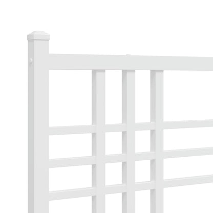 Testiera di Ricambio in Metallo Bianco 107 cm