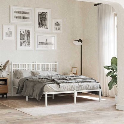 Testiera di Ricambio in Metallo Bianco 120 cm