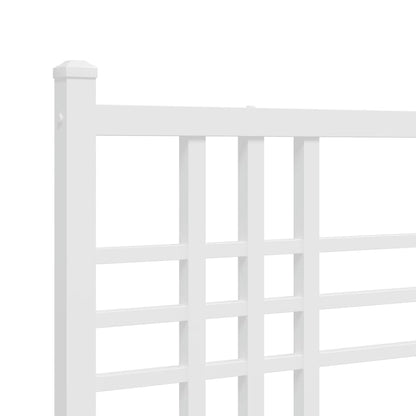 Testiera di Ricambio in Metallo Bianco 137 cm