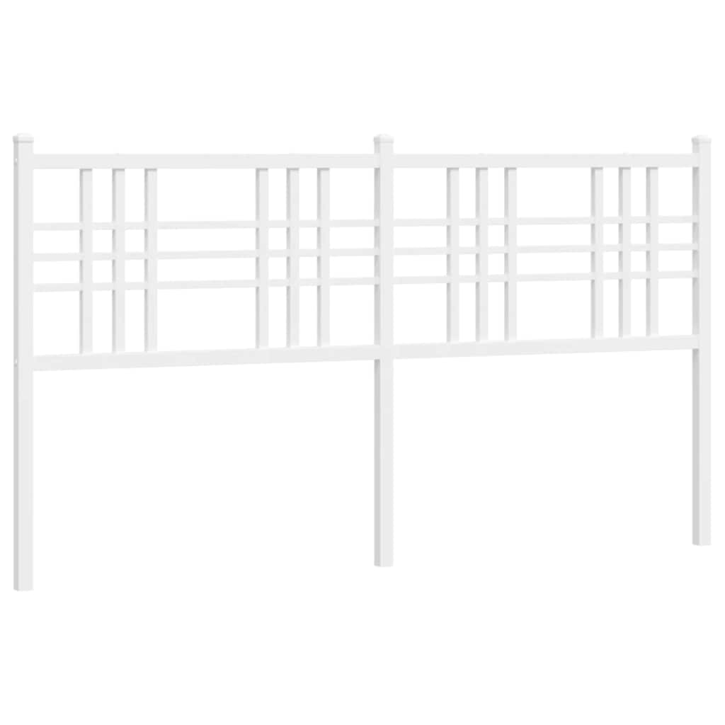 Testiera di Ricambio in Metallo Bianco 160 cm