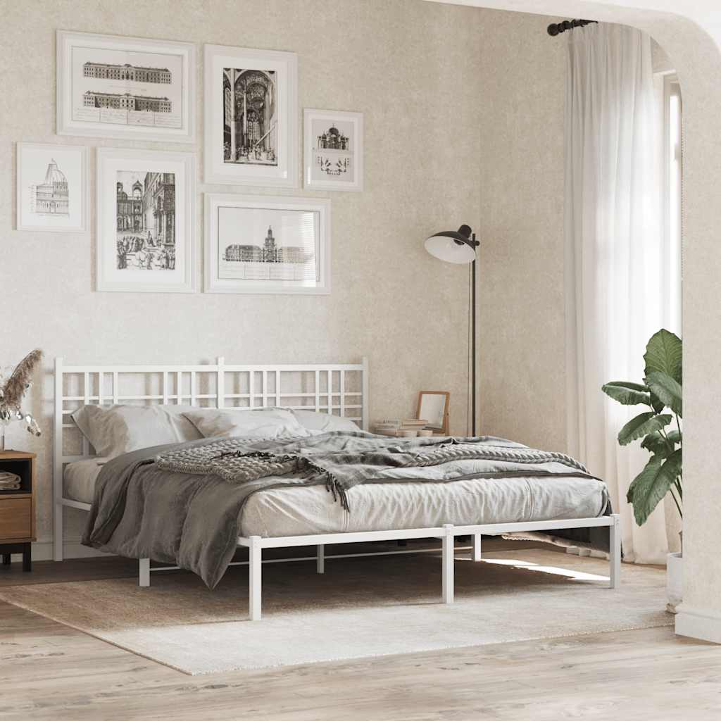 Testiera di Ricambio in Metallo Bianco 160 cm