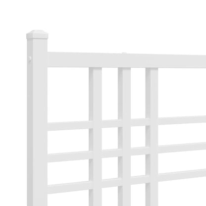 Testiera di Ricambio in Metallo Bianco 160 cm