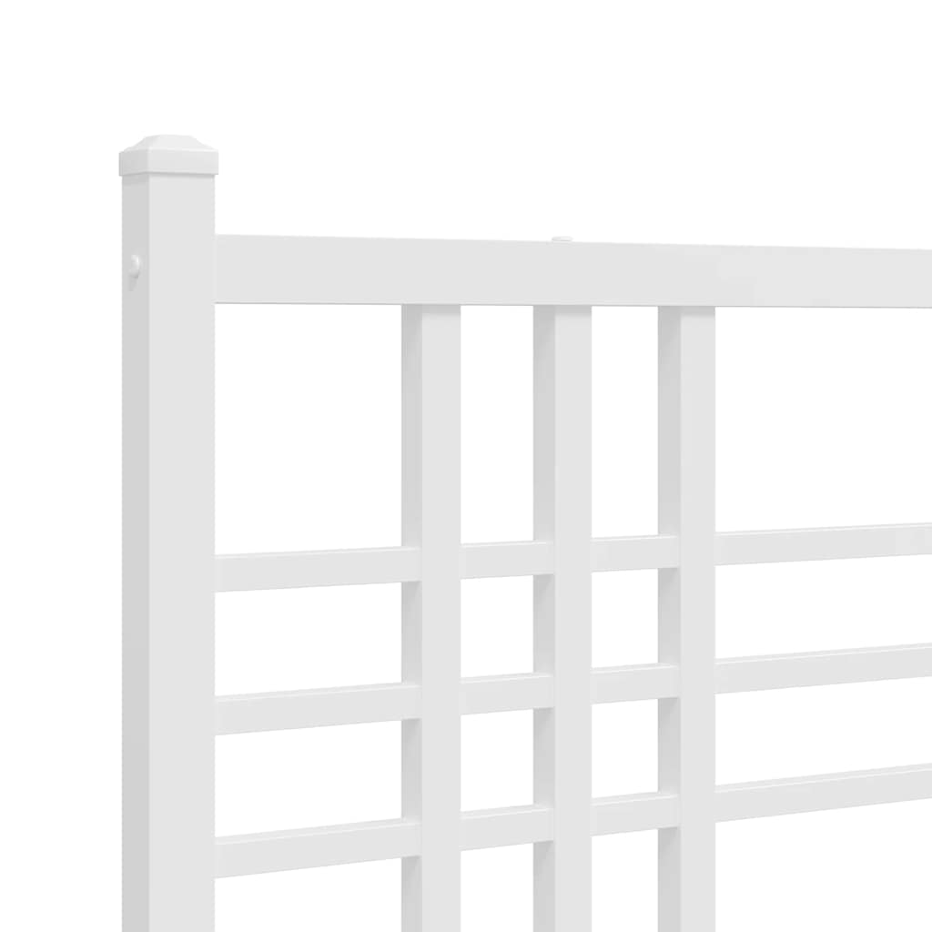 Testiera di Ricambio in Metallo Bianco 193 cm