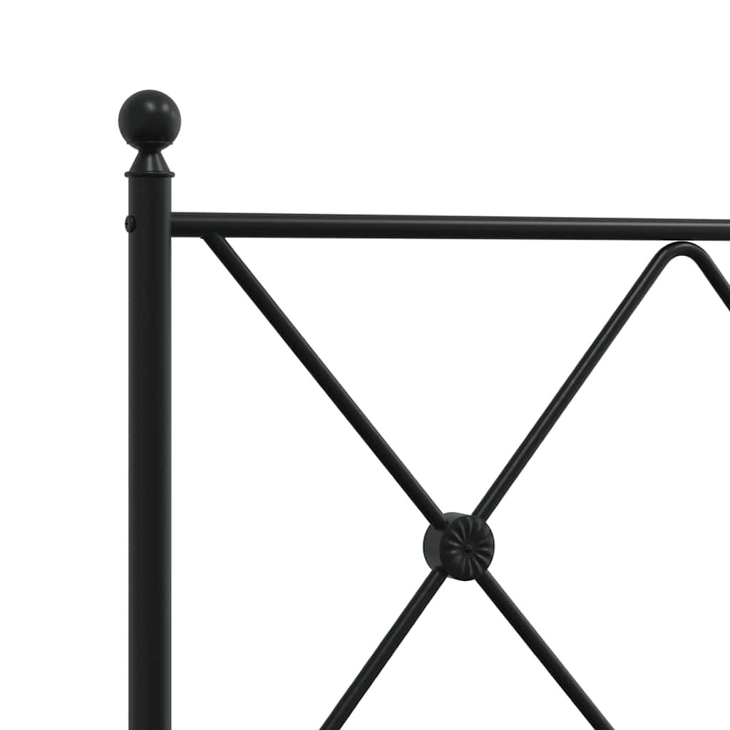 Testiera di Ricambio in Metallo Nero 75 cm