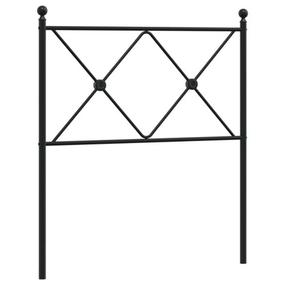 Testiera di Ricambio in Metallo Nero 80 cm