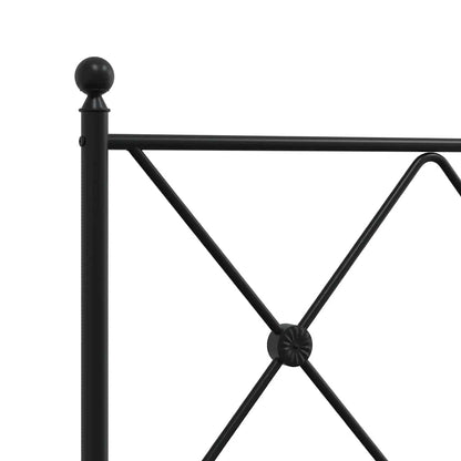 Testiera di Ricambio in Metallo Nero 80 cm