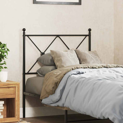 Testiera di Ricambio in Metallo Nero 80 cm