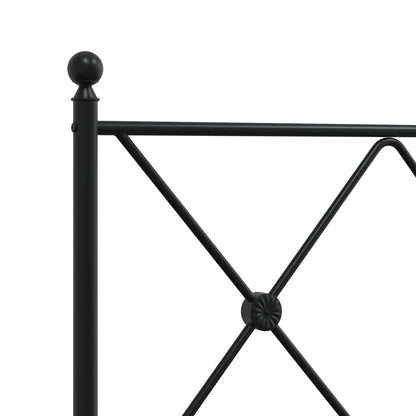 Testiera di Ricambio in Metallo Nero 100 cm