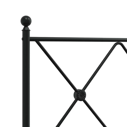 Testiera di Ricambio in Metallo Nero 150 cm
