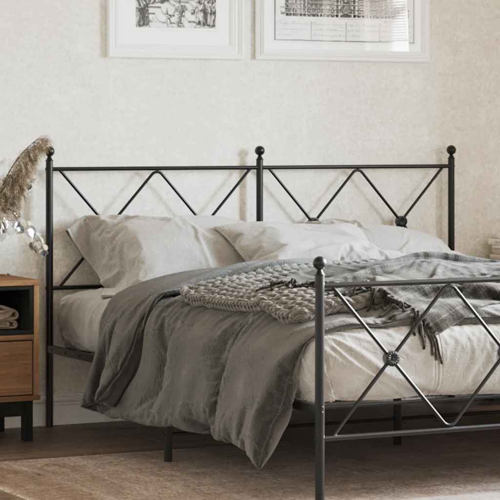 Testiera di Ricambio in Metallo Nero 150 cm