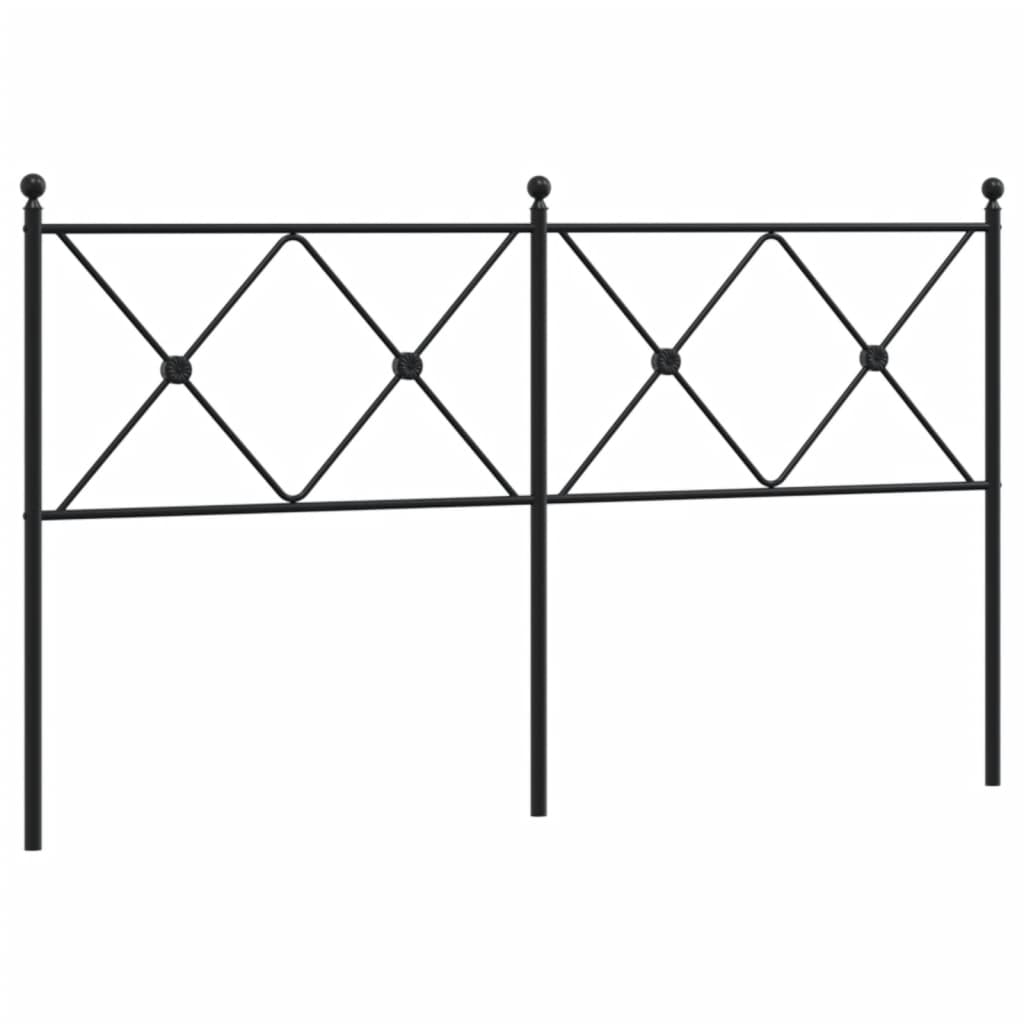 Testiera di Ricambio in Metallo Nero 160 cm