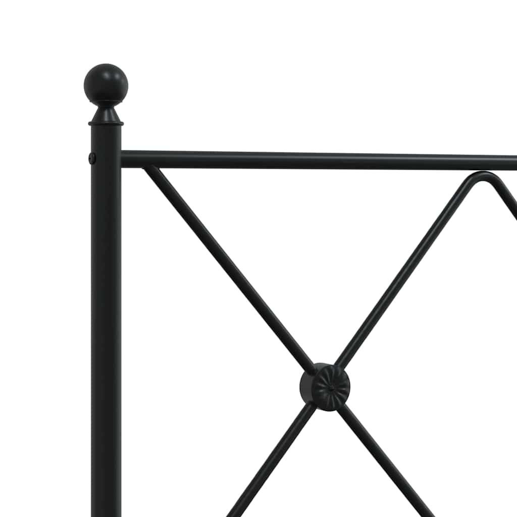 Testiera di Ricambio in Metallo Nero 160 cm