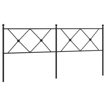 Testiera di Ricambio in Metallo Nero 180 cm
