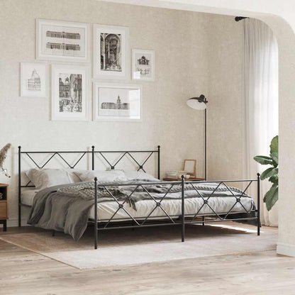 Testiera di Ricambio in Metallo Nero 180 cm