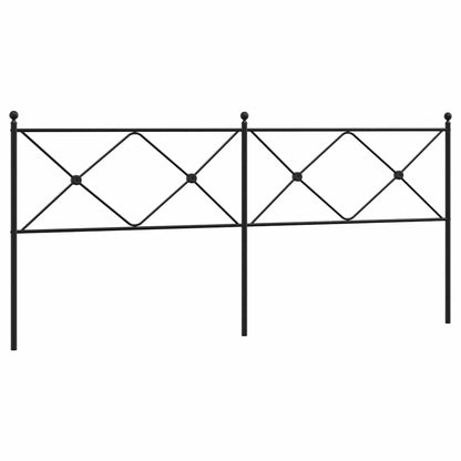 Testiera di Ricambio in Metallo Nero 193 cm