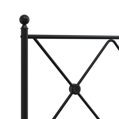 Testiera di Ricambio in Metallo Nero 193 cm