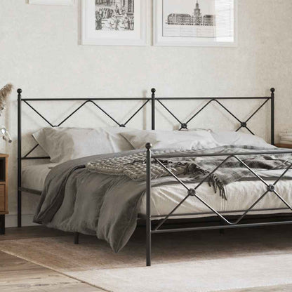 Testiera di Ricambio in Metallo Nero 193 cm