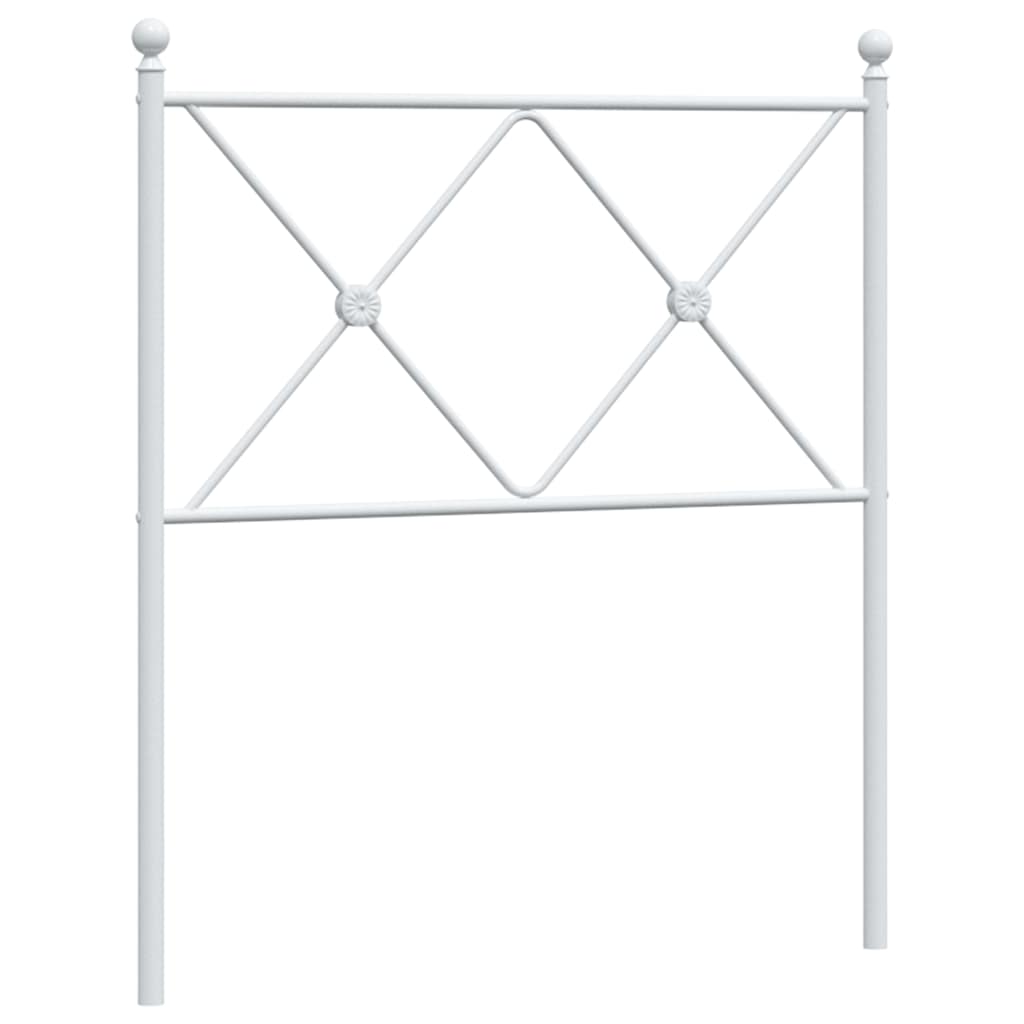 Testiera di Ricambio in Metallo Bianco 75 cm