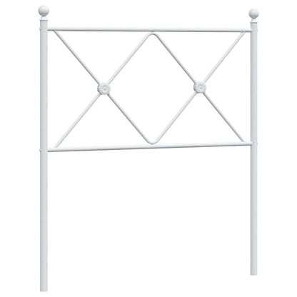 Testiera di Ricambio in Metallo Bianco 80 cm