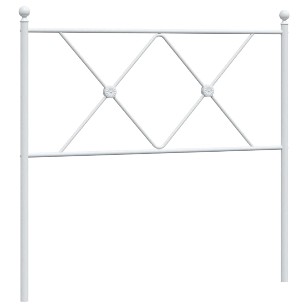 Testiera di Ricambio in Metallo Bianco 90 cm