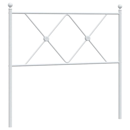 Testiera di Ricambio in Metallo Bianco 90 cm