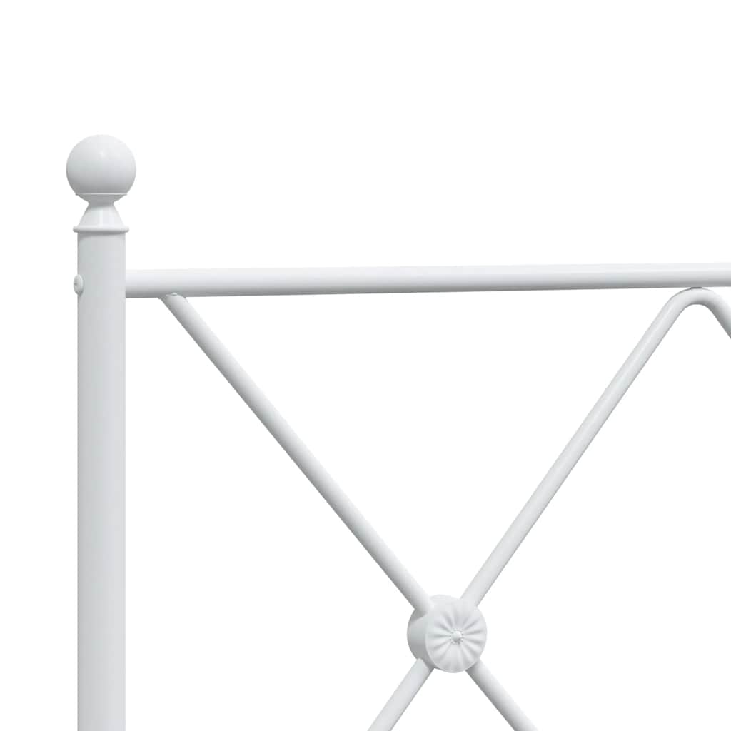 Testiera di Ricambio in Metallo Bianco 90 cm