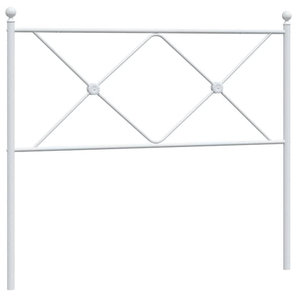 Testiera di Ricambio in Metallo Bianco 107 cm
