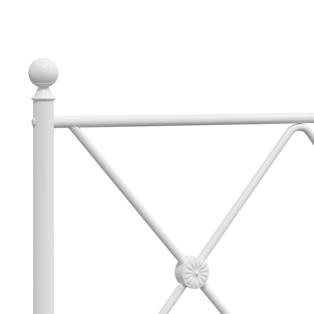 Testiera di Ricambio in Metallo Bianco 107 cm