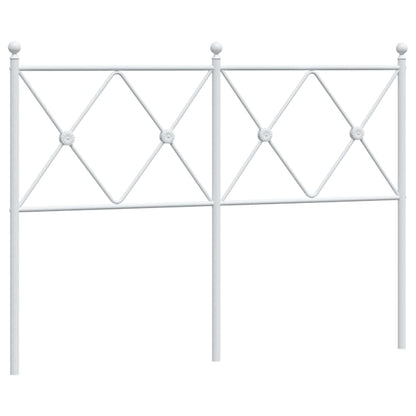 Testiera di Ricambio in Metallo Bianco 120 cm
