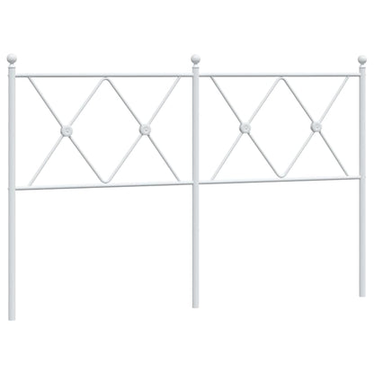 Testiera di Ricambio in Metallo Bianco 137 cm