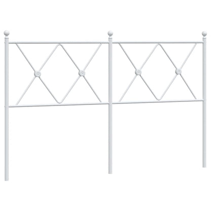 Testiera di Ricambio in Metallo Bianco 140 cm