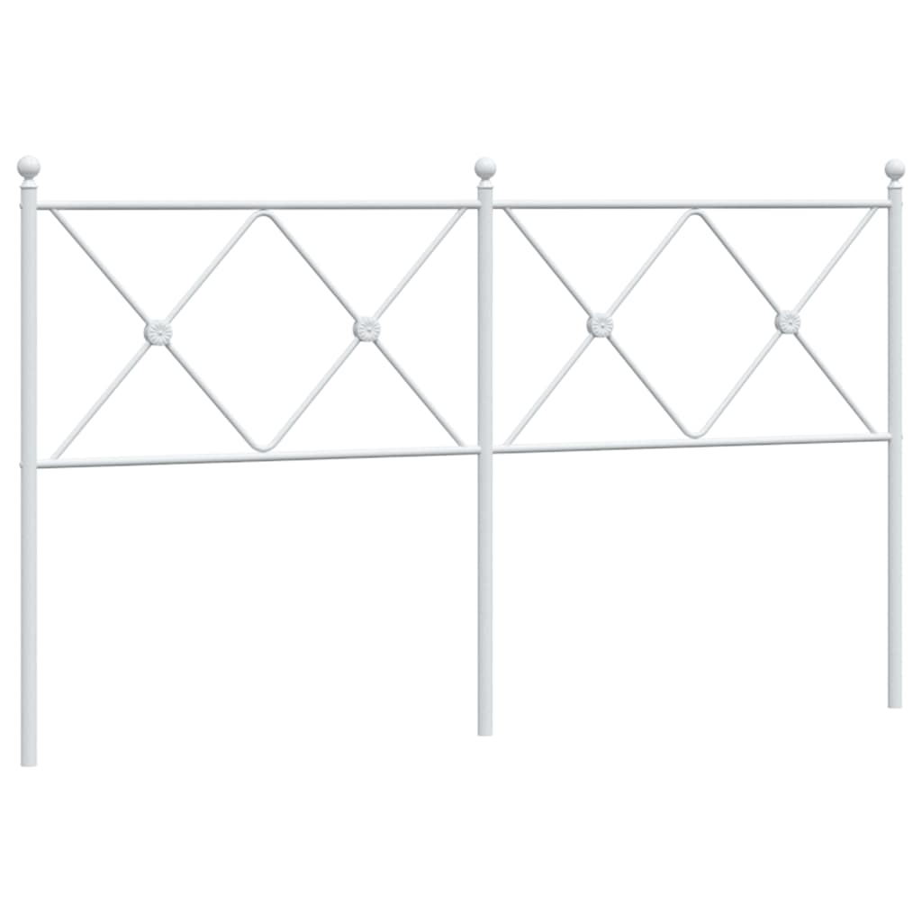 Testiera di Ricambio in Metallo Bianco 150 cm