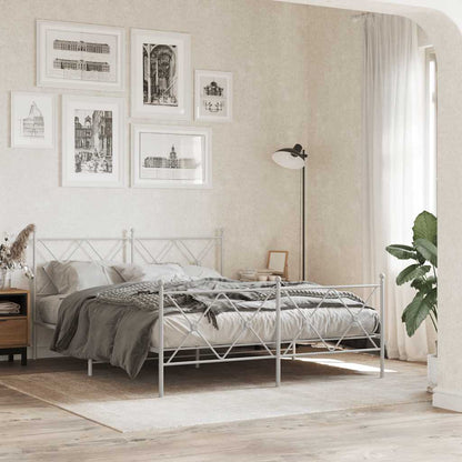 Testiera di Ricambio in Metallo Bianco 150 cm