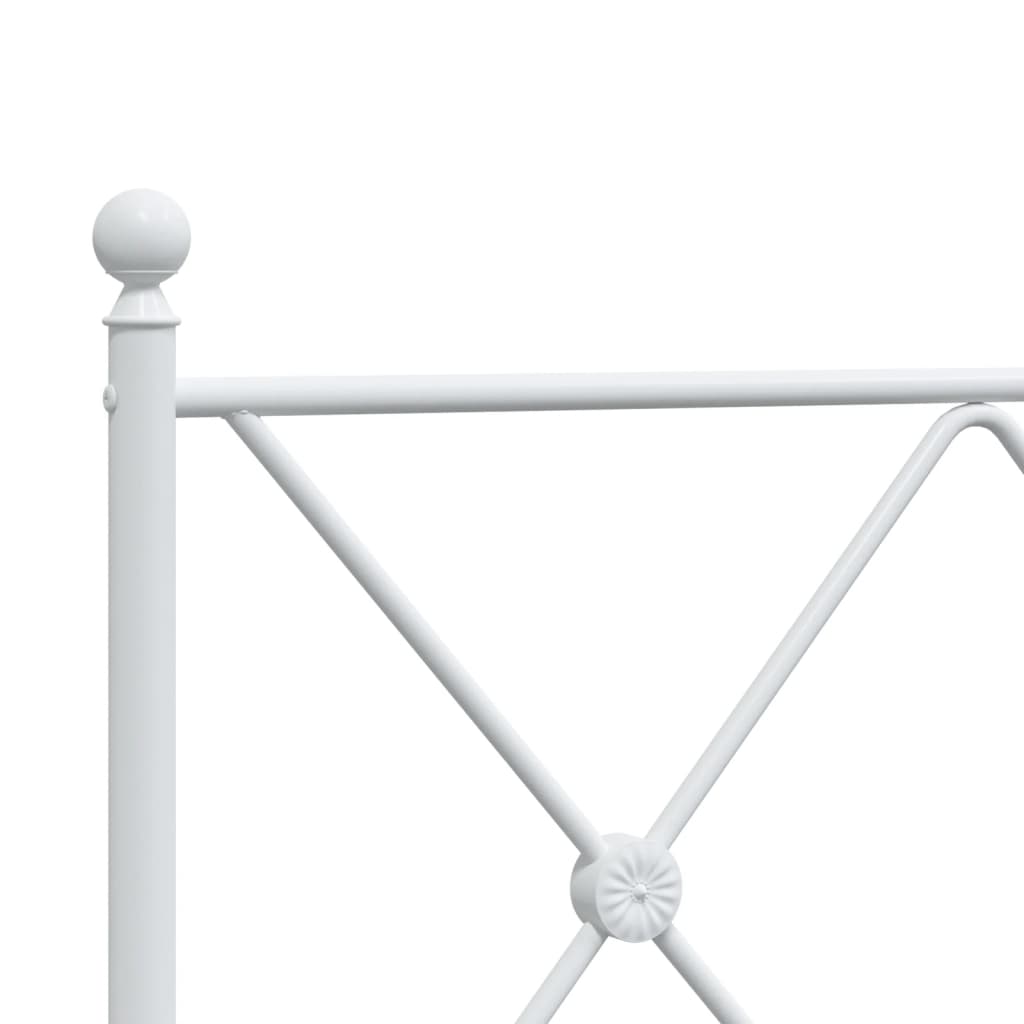 Testiera di Ricambio in Metallo Bianco 150 cm