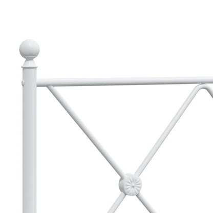 Testiera di Ricambio in Metallo Bianco 150 cm