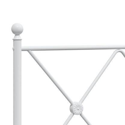 Testiera di Ricambio in Metallo Bianco 160 cm