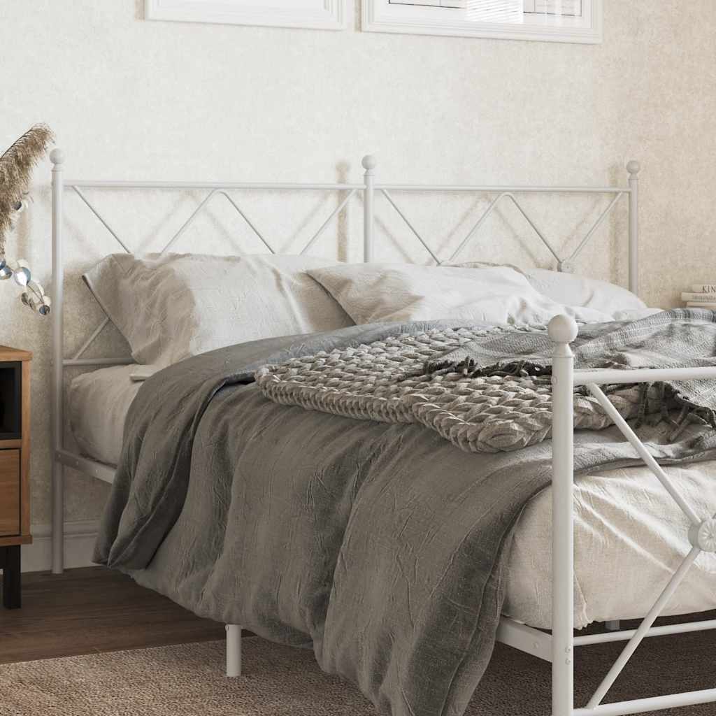 Testiera di Ricambio in Metallo Bianco 160 cm
