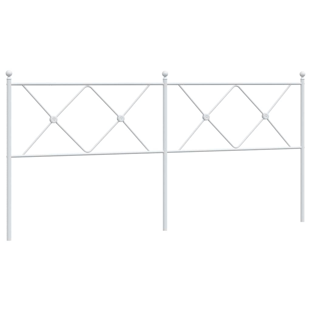 Testiera di Ricambio in Metallo Bianco 180 cm