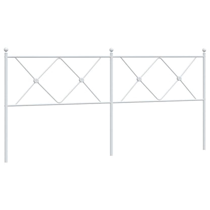 Testiera di Ricambio in Metallo Bianco 180 cm