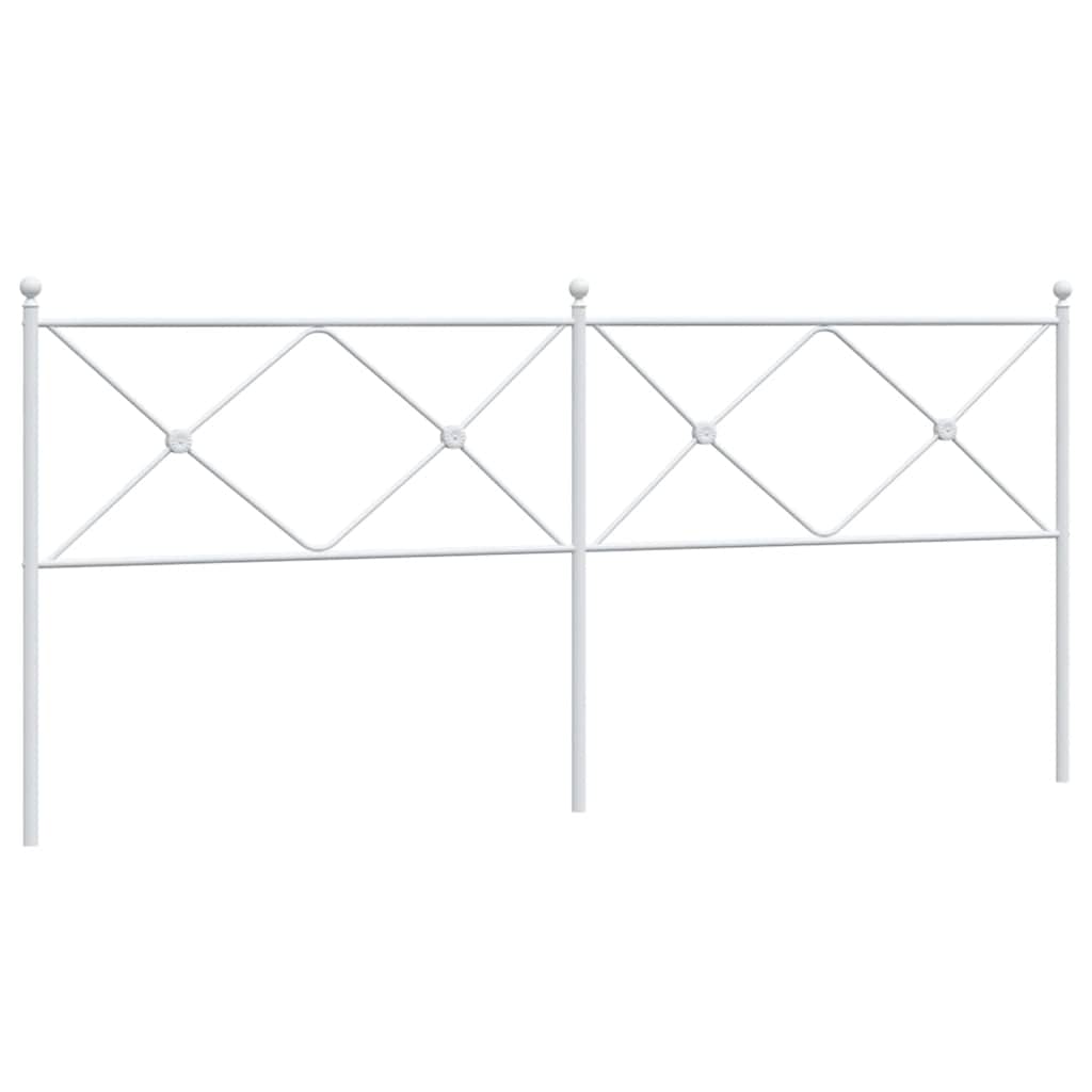 Testiera di Ricambio in Metallo Bianco 193 cm