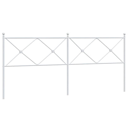 Testiera di Ricambio in Metallo Bianco 193 cm
